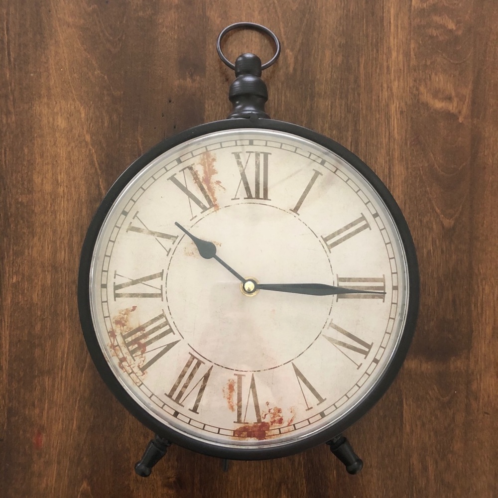 Farmhouse Rustic Tabletop or Wall Clock